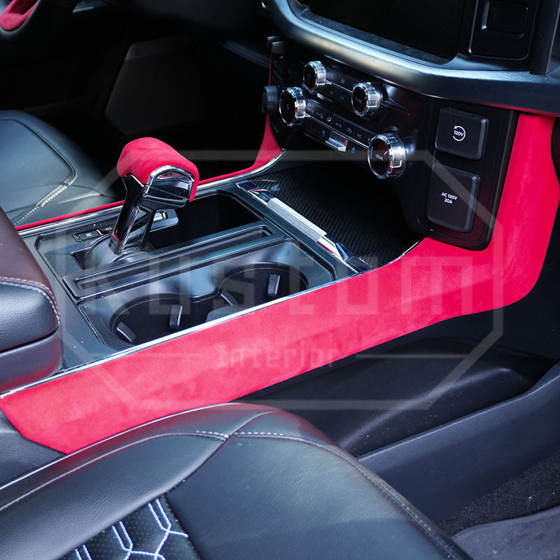 2021+ Ford F-150 Alcantara Gear Side Panel Cover