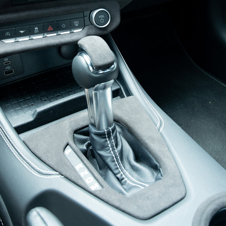 2024+ Ford Mustang Suede Leather Gear Shift Knob & Panel Trim