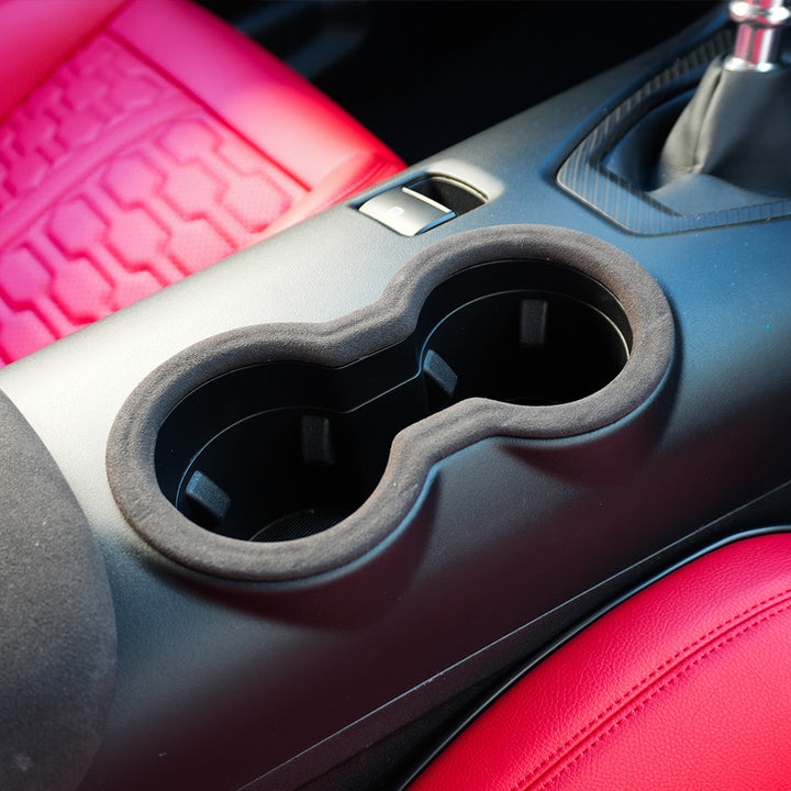 2024+ Ford Mustang Suede Leather Cup Holder Trim