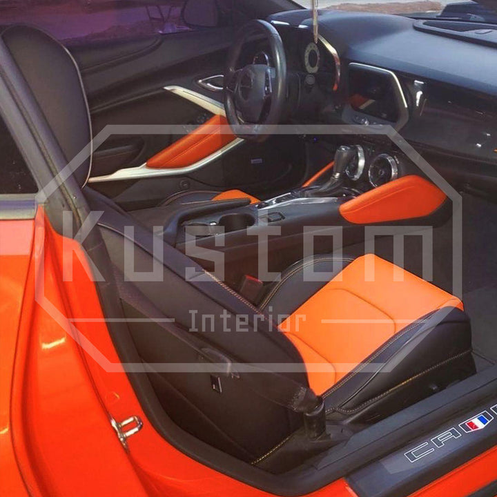 6th Gen Camaro Coupe Custom Leather Seat Covers