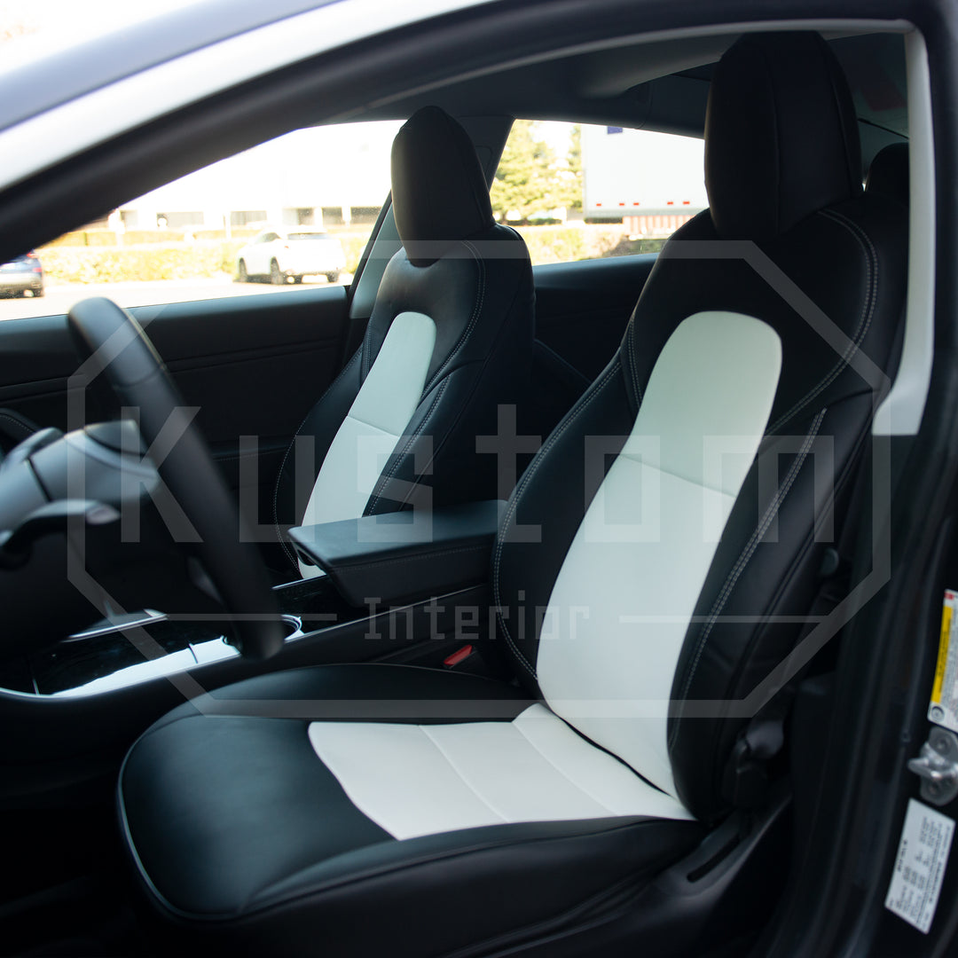 2017-23 Tesla Model 3 Custom Leather Seat Covers