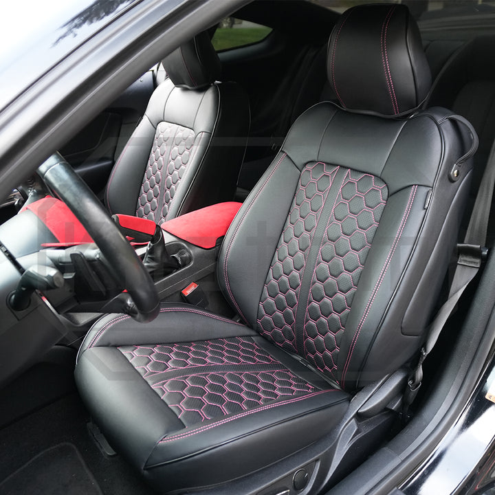 2015-23 Ford Mustang Leather Seat Covers (Custom Order)