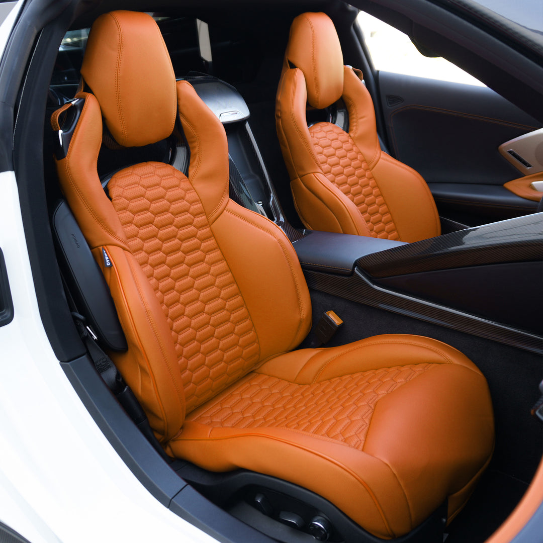Corvette C8 Custom Leather GT2 Seat Cover (Custom Order)