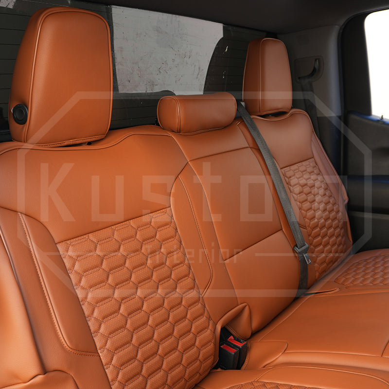 2019+ GMC Sierra Premium Custom Leather Seat Covers