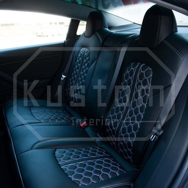 2019-23 Tesla Model Y Custom Premium Leather Seat Covers