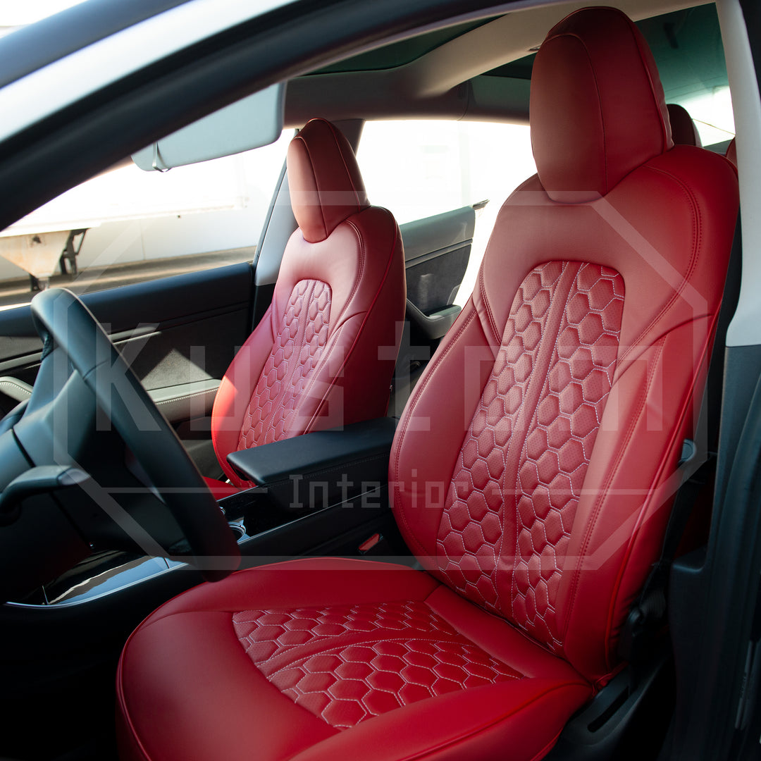 2017-23 Tesla Model 3 Custom Leather Seat Covers