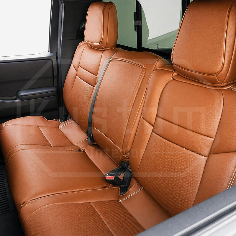2022-26 Nissan Frontier Premium Custom Leather Seat Covers