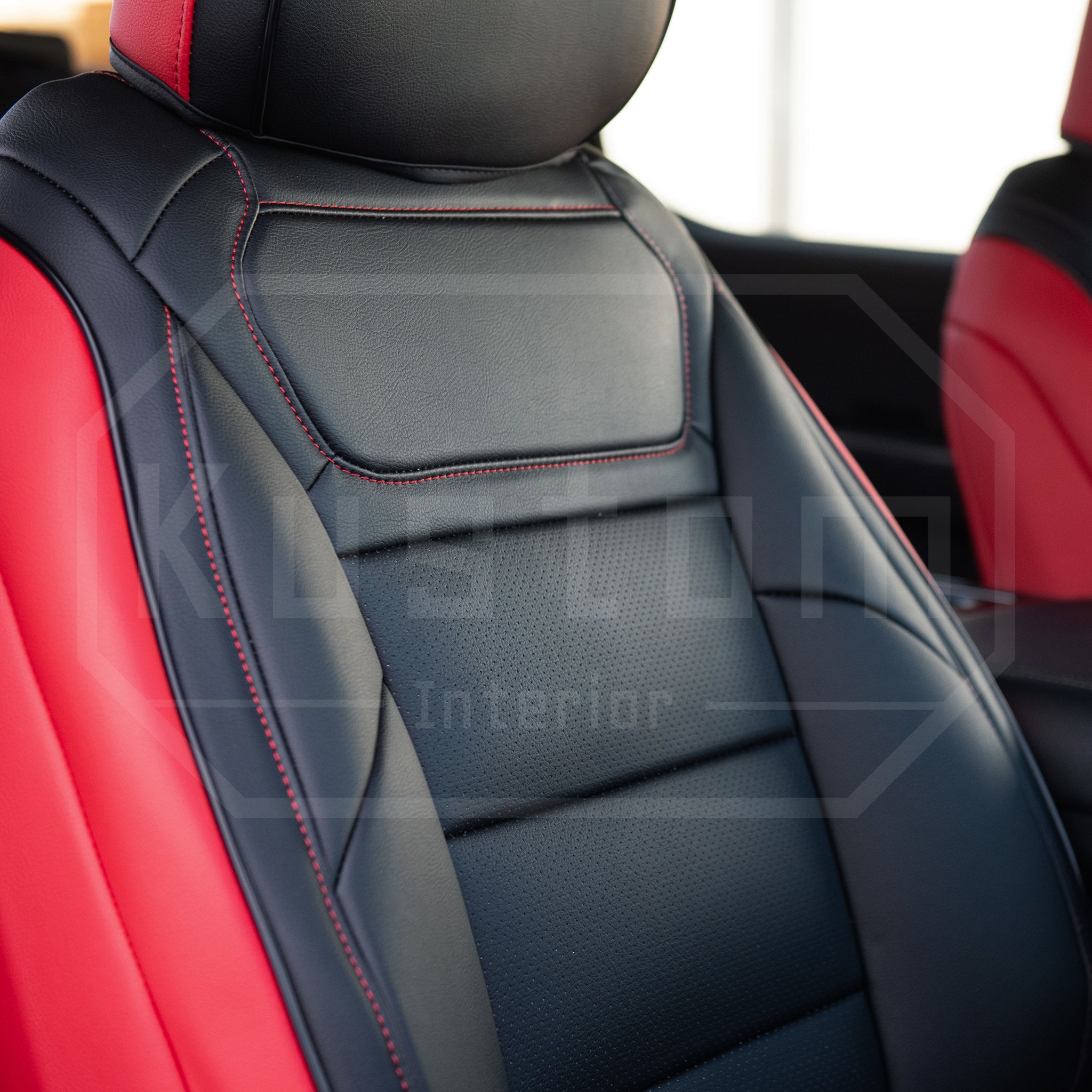 Factory-Style Black Leather Seat Cover Set For 2021 Ford F-150 XLT Super Crew – Front & Second Row