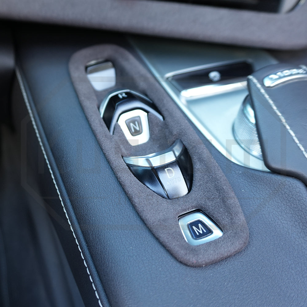 Corvette C8 Suede Leather Gear Switch Control Panel Trim Cover