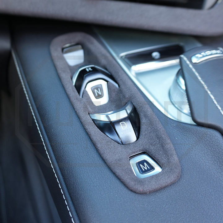 Corvette C8 Suede Leather Gear Switch Control Panel Trim Cover