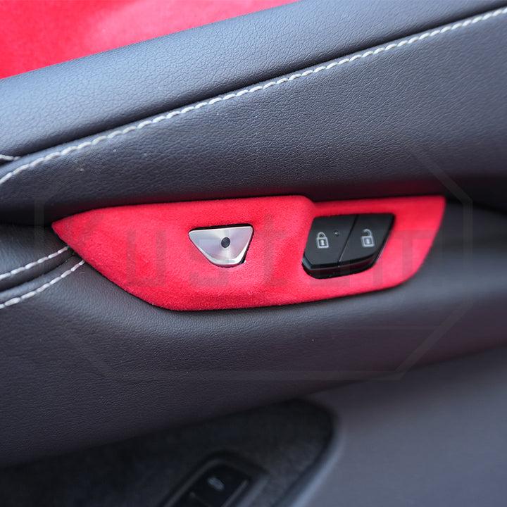 Corvette C8 Suede Leather Door Handle & Lock Switch Trim Cover