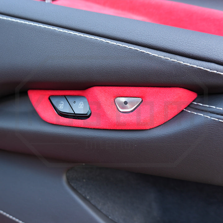 Corvette C8 Suede Leather Door Handle & Lock Switch Trim Cover