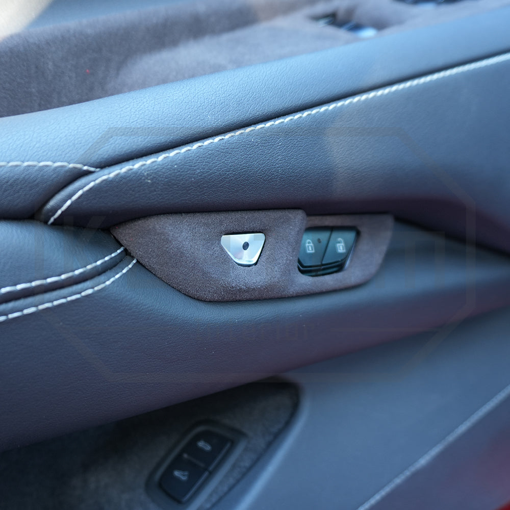 Corvette C8 Suede Leather Door Handle & Lock Switch Trim Cover