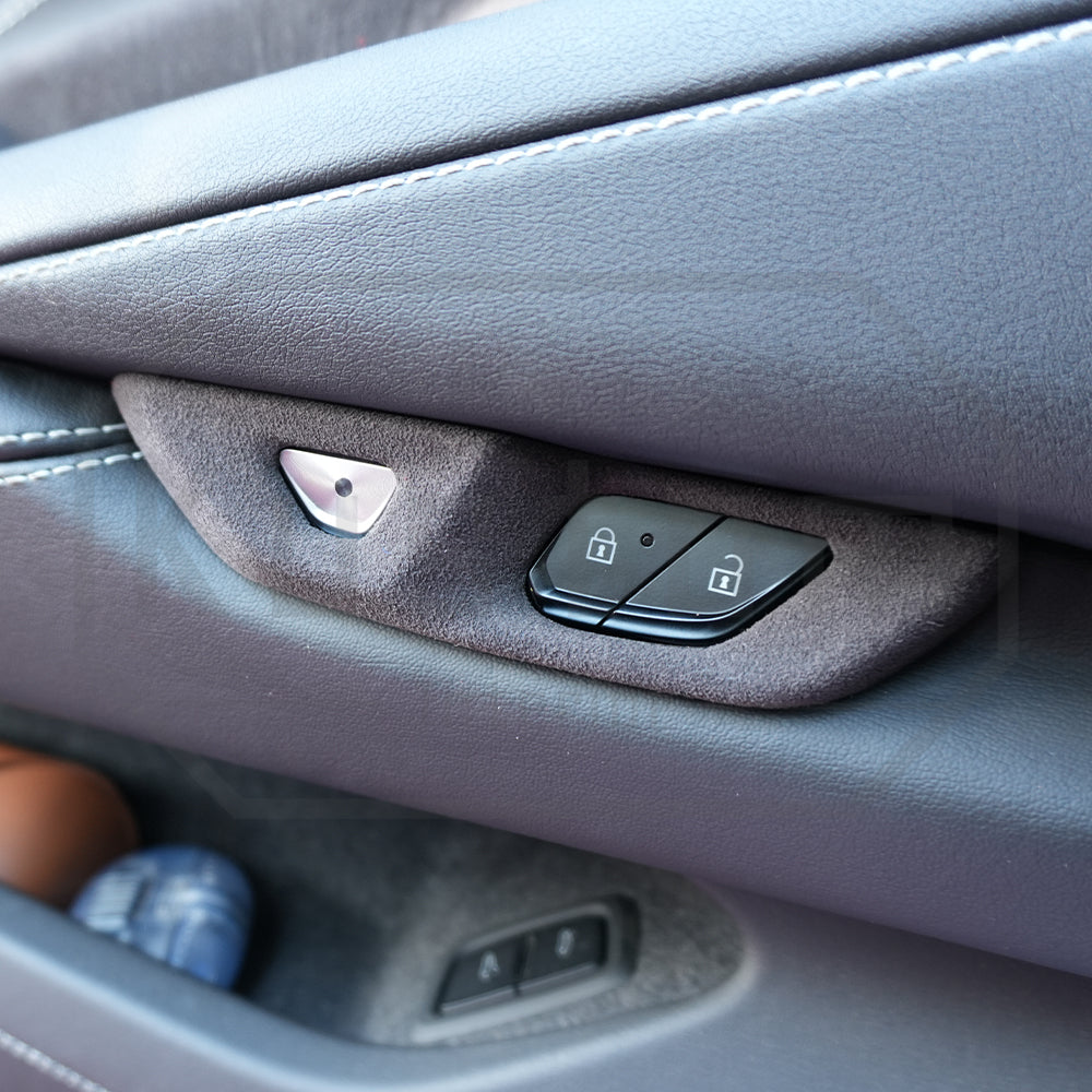 Corvette C8 Suede Leather Door Handle & Lock Switch Trim Cover