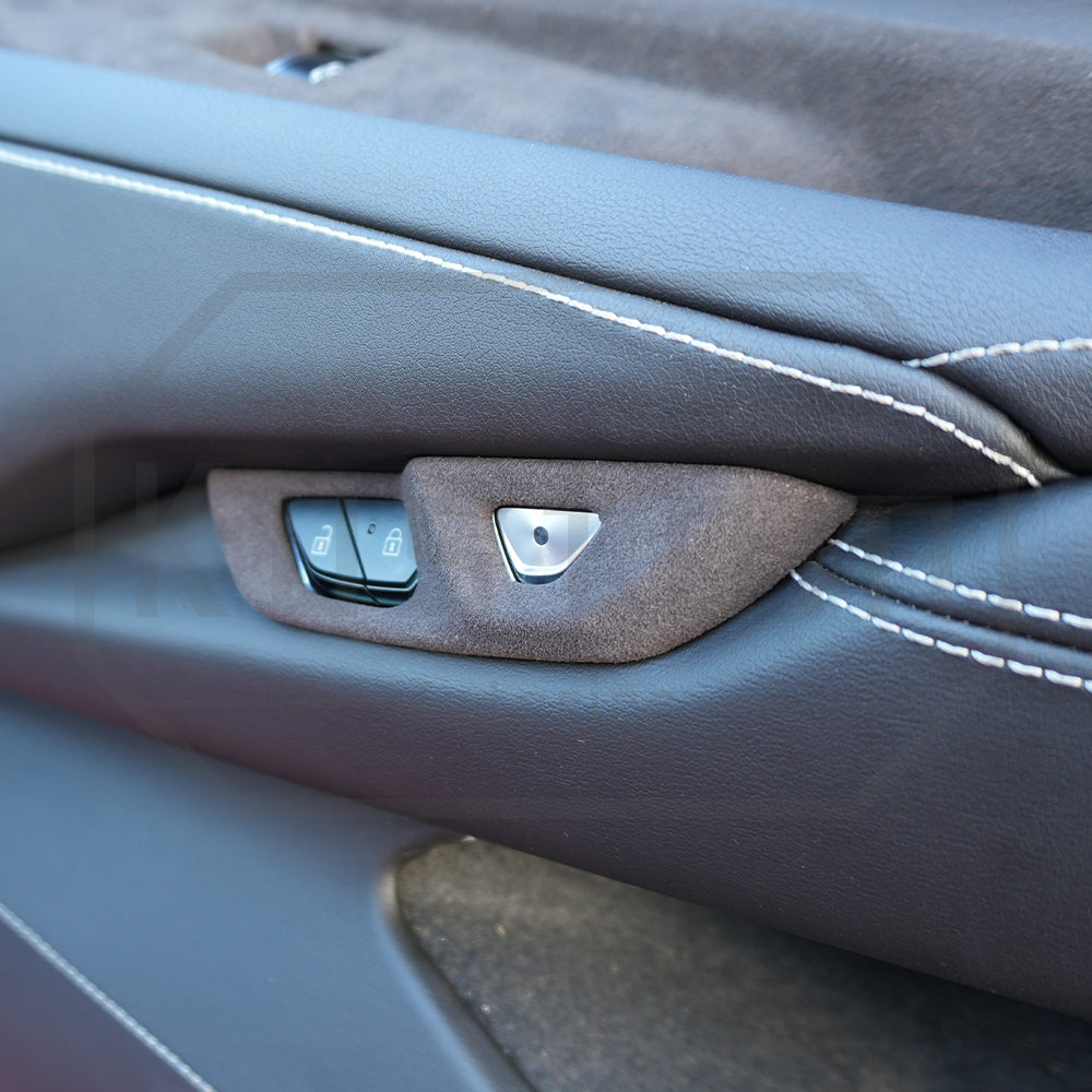Corvette C8 Suede Leather Door Handle & Lock Switch Trim Cover