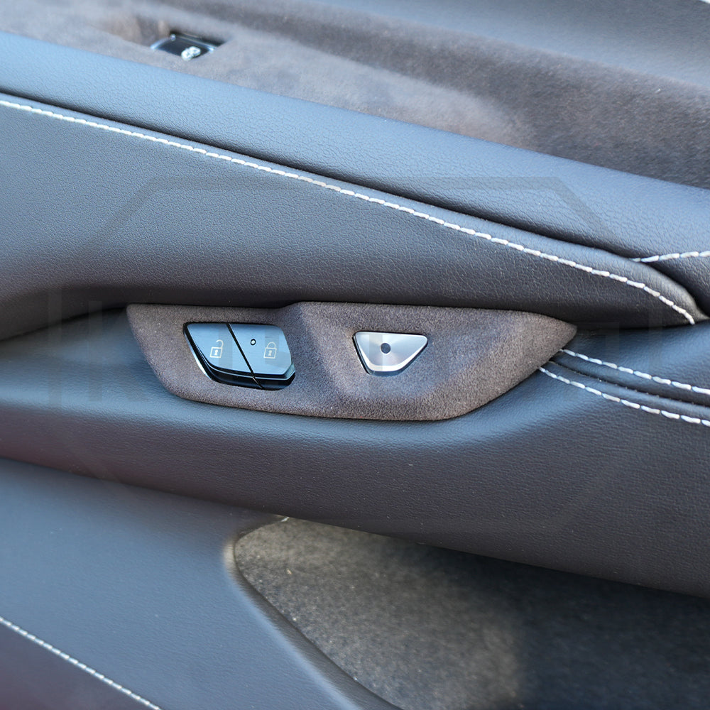 Corvette C8 Suede Leather Door Handle & Lock Switch Trim Cover