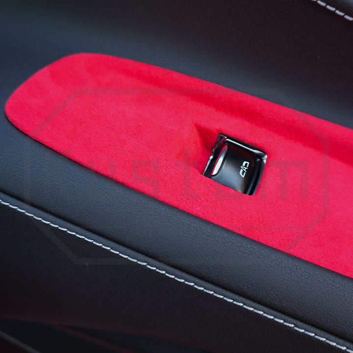 Corvette C8 Suede Leather Window Switch Control Panel Trim Cover