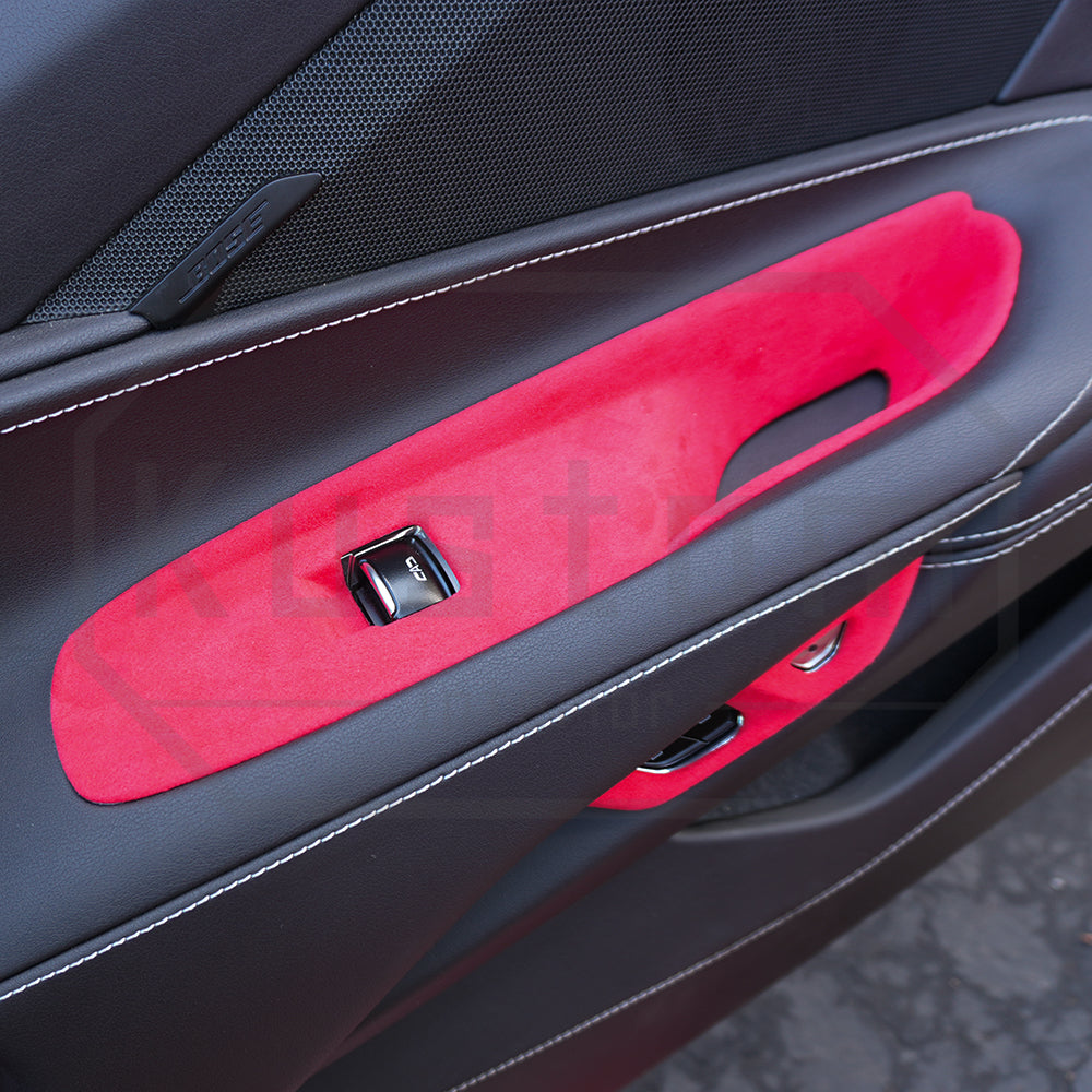 Corvette C8 Suede Leather Window Switch Control Panel Trim Cover