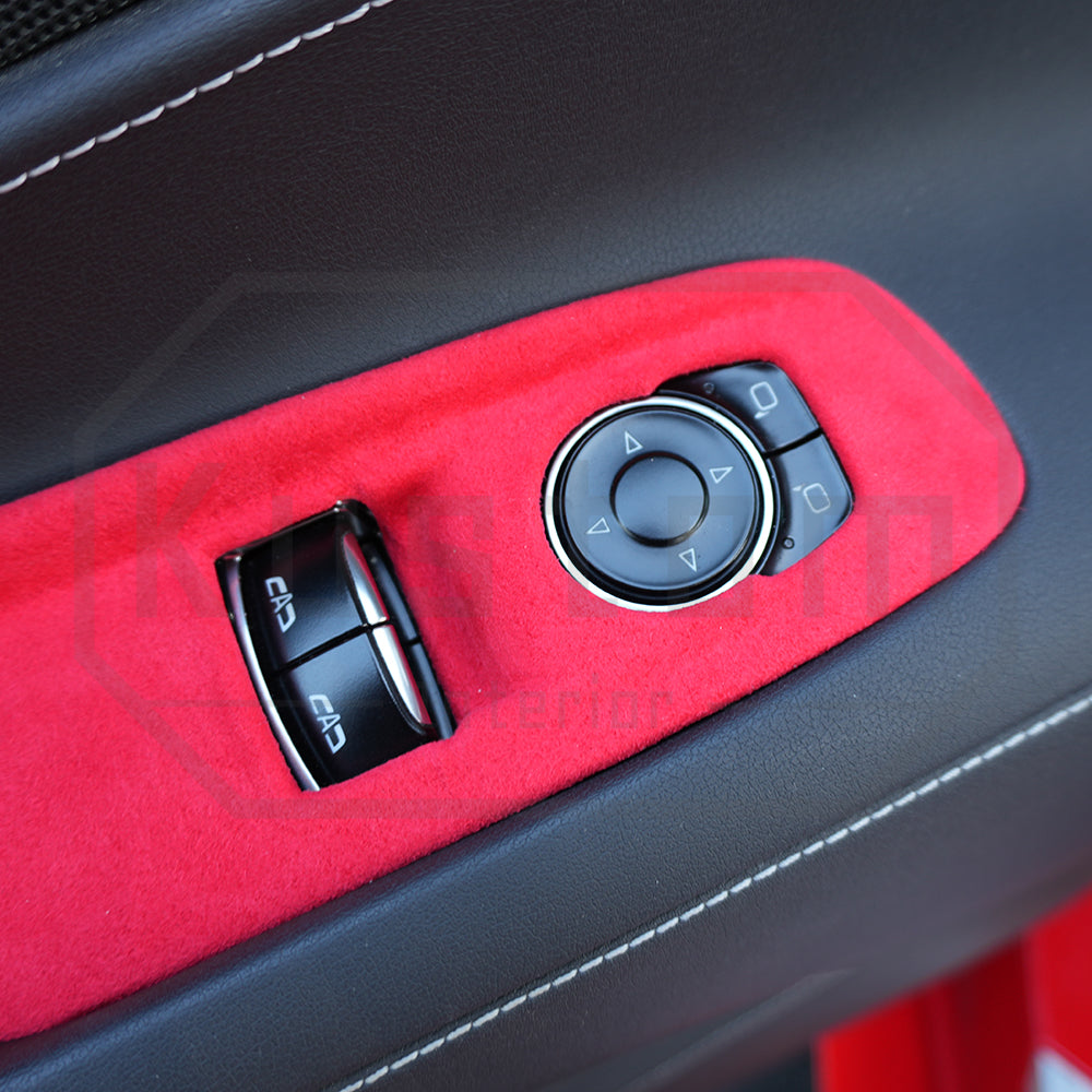 Corvette C8 Suede Leather Window Switch Control Panel Trim Cover