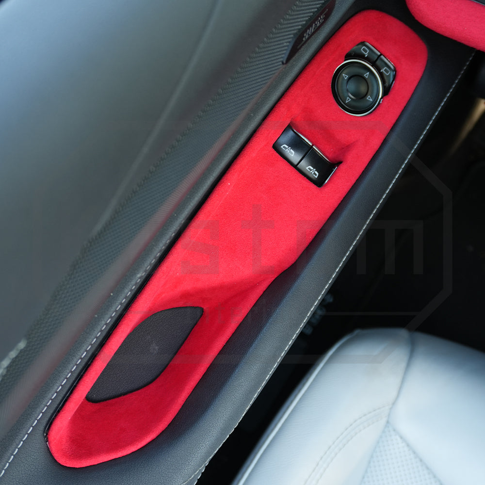 Corvette C8 Suede Leather Window Switch Control Panel Trim Cover