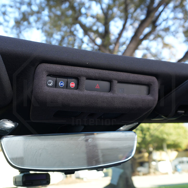 Corvette C8 Suede Leather Overhead Console Panel Trim Cover