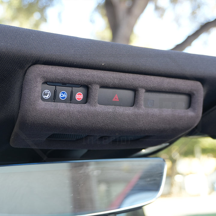 Corvette C8 Suede Leather Overhead Console Panel Trim Cover