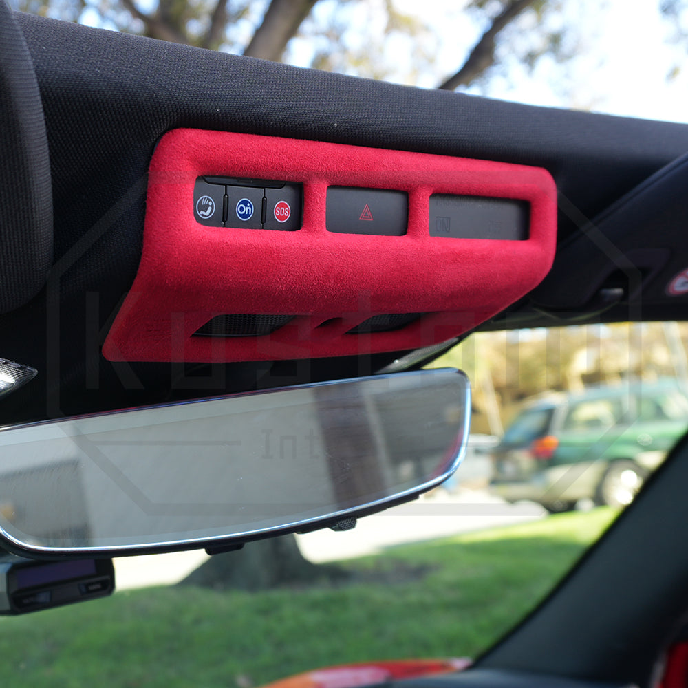 Corvette C8 Suede Leather Overhead Console Panel Trim Cover