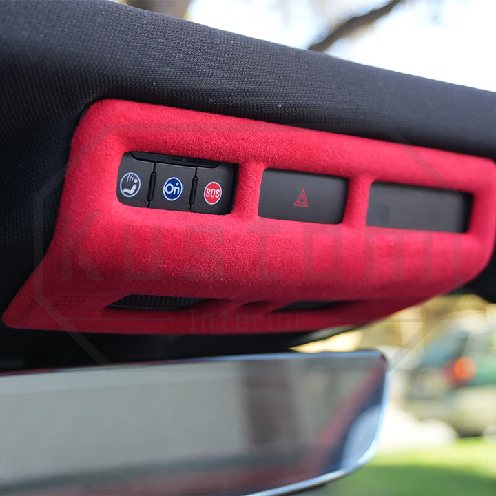 Corvette C8 Suede Leather Overhead Console Panel Trim Cover