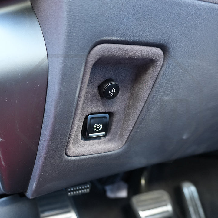 Corvette C8 Suede Leather Left Side Card Slot & Hand Brake Swtich Trim Cover