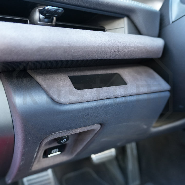 Corvette C8 Suede Leather Left Side Card Slot & Hand Brake Swtich Trim Cover