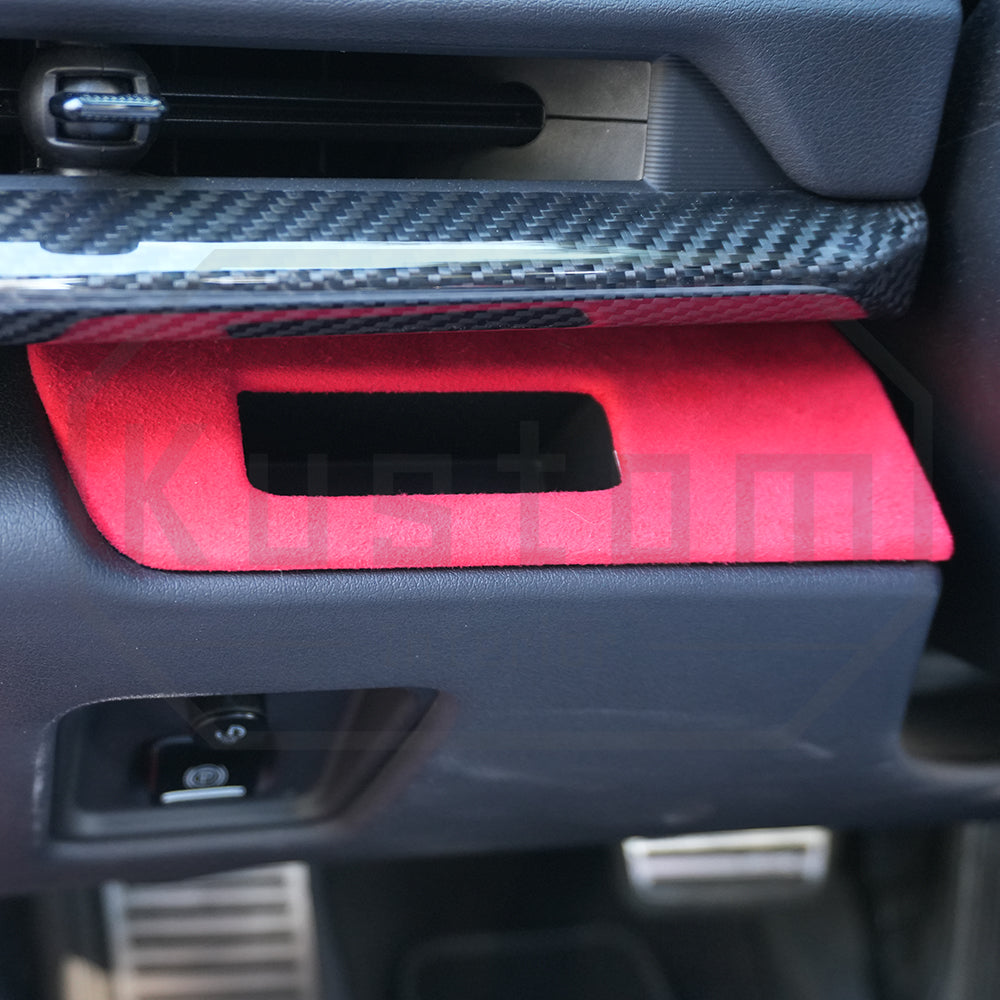 Corvette C8 Suede Leather Left Side Card Slot & Hand Brake Swtich Trim Cover