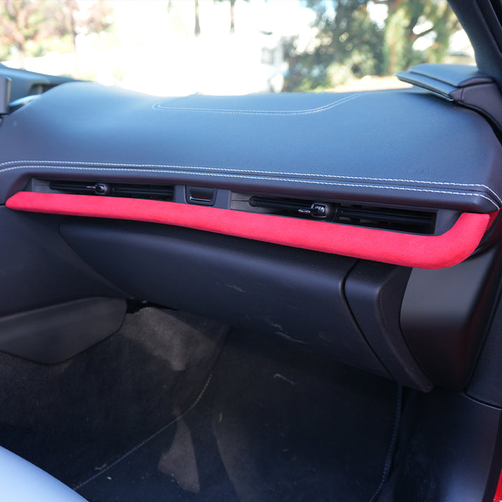 Corvette C8 Suede Leather Dash Air Vent Trim