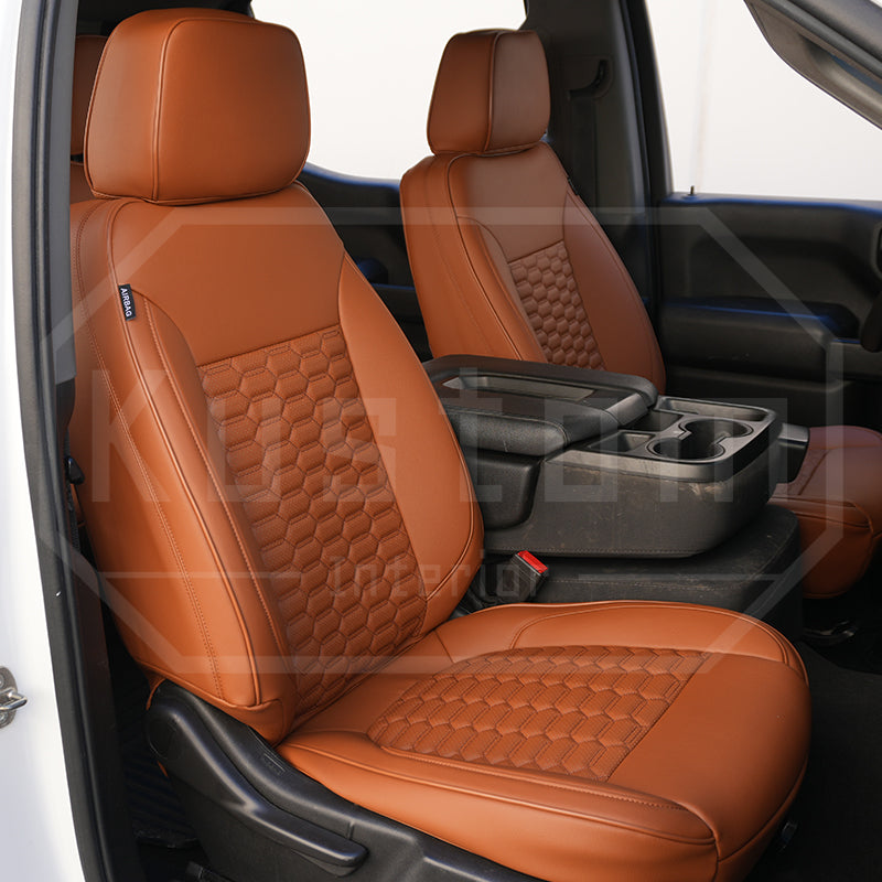 2019+ GMC Sierra Premium Custom Leather Seat Covers