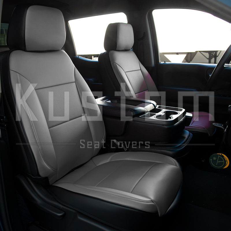 2019+ Chevrolet Silverado Premium Leather Seat Covers (Custom Order)