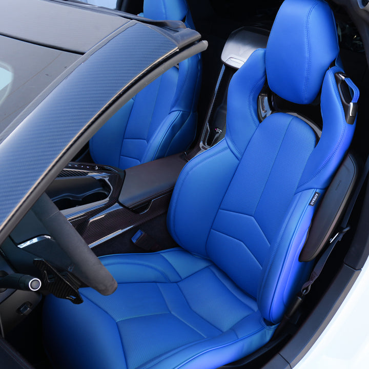 Corvette C8 Custom Leather GT2 Seat Cover (Custom Order)