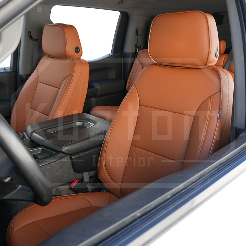 2019+ GMC Sierra Premium Custom Leather Seat Covers