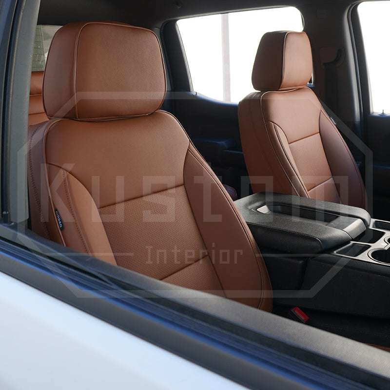 2019+ GMC Sierra Premium Custom Leather Seat Covers