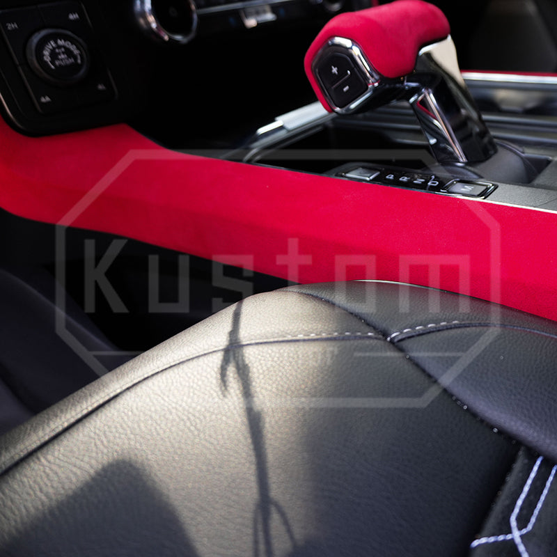 2021+ Ford F-150 Alcantara Gear Side Panel Cover