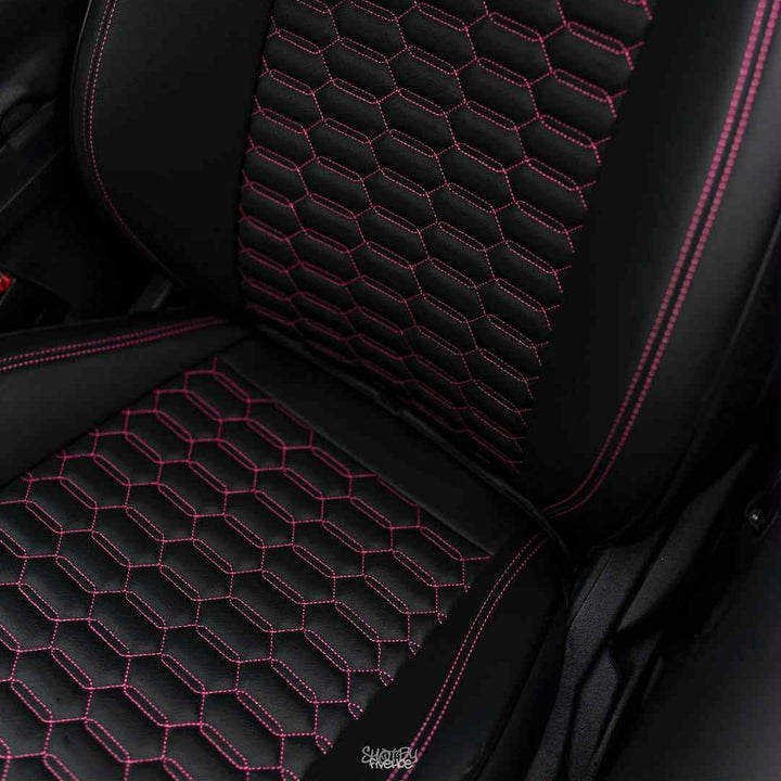 2015-23 Ford Mustang Coupe Double Hex Seat Covers (Custom Order)