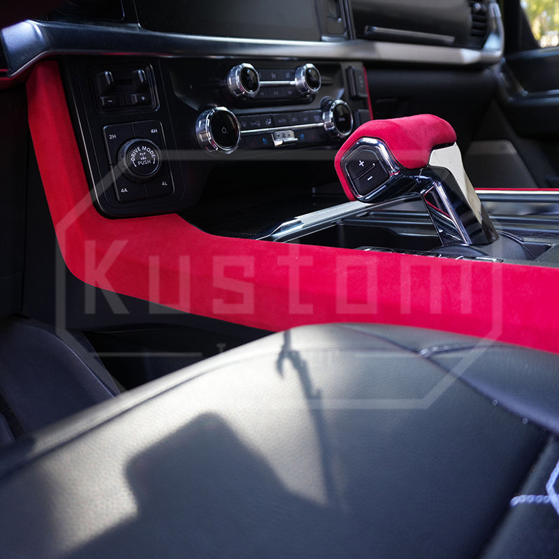 2021+ Ford F-150 Alcantara Gear Side Panel Cover