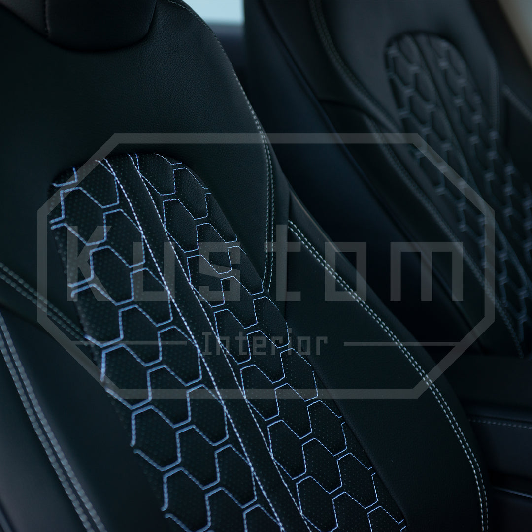 2019-23 Tesla Model Y Custom Premium Leather Seat Covers