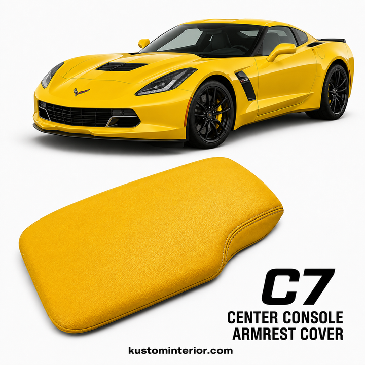 Corvette C7 Center Console Lid Armrest Cover (Custom Order)