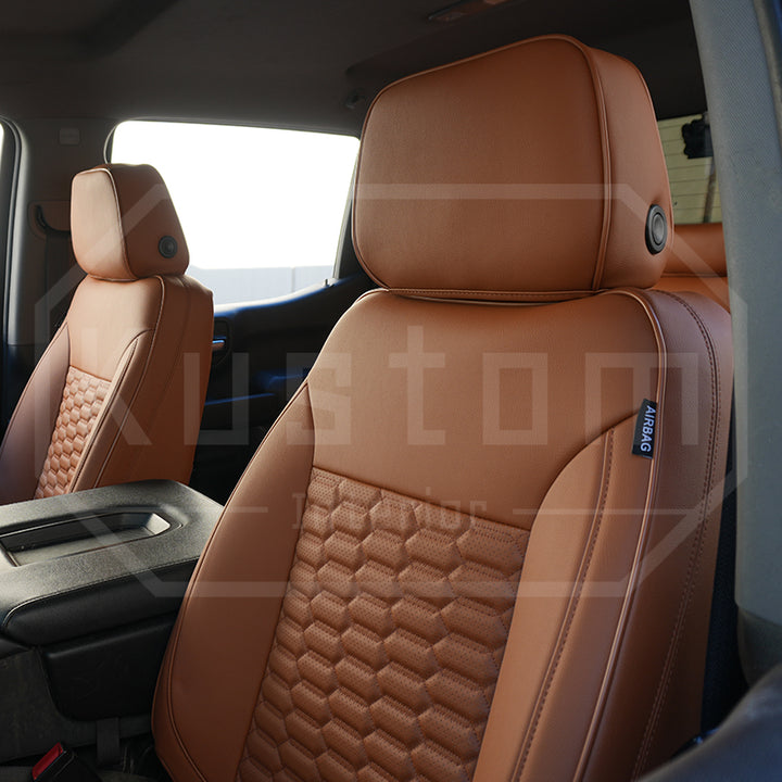 2019+ GMC Sierra Premium Custom Leather Seat Covers