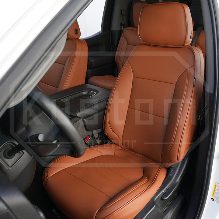 2019+ GMC Sierra Premium Custom Leather Seat Covers