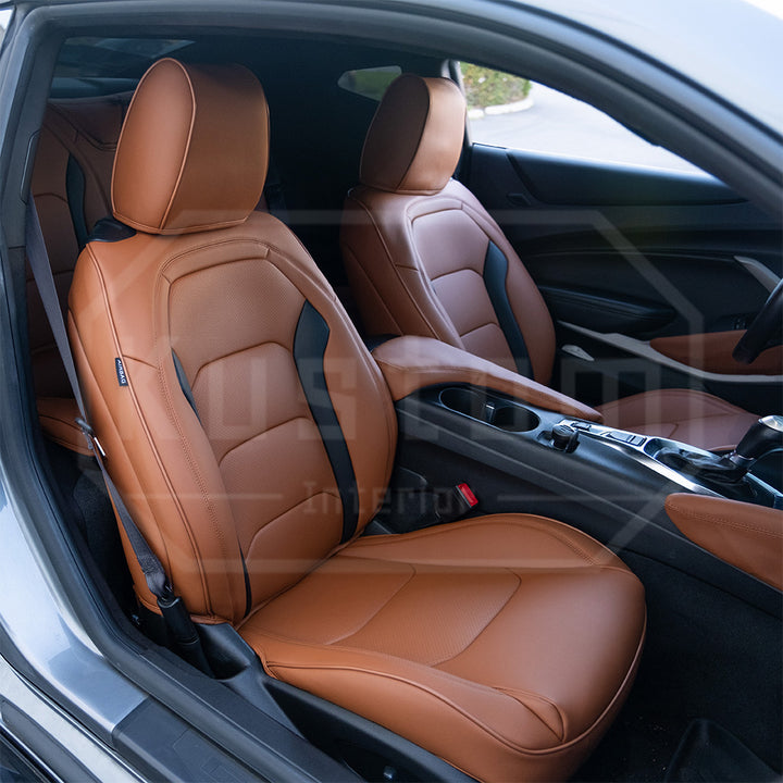 6th Gen Camaro Convertible Custom Leather Seat Covers