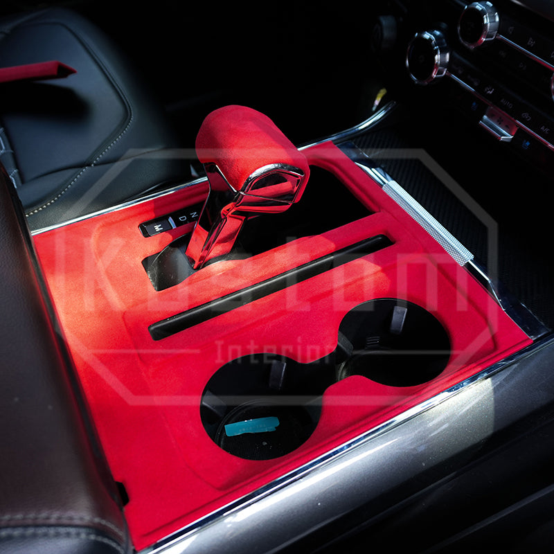 2021+ Ford F-150 Alcantara Console Gear Shifter Panel Trim