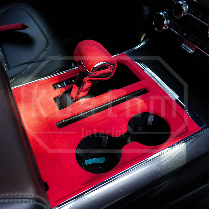 2021+ Ford F-150 Alcantara Console Gear Shifter Panel Trim