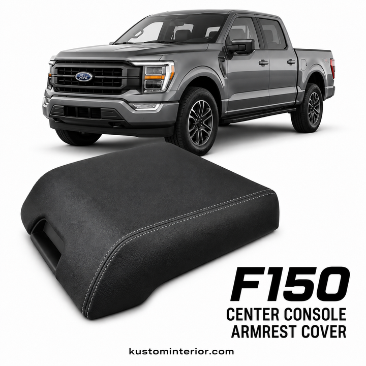 2015-20 Ford F150 Center Console Lid Armrest Cover (Custom Order)
