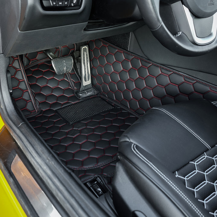 2020+ Toyota Supra Honeycomb Leather Floor Mat