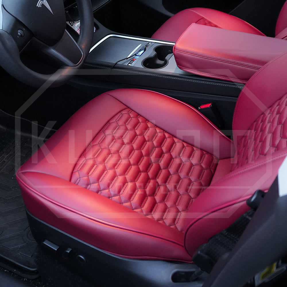 2017-23 Tesla Model 3 Custom Leather Seat Covers